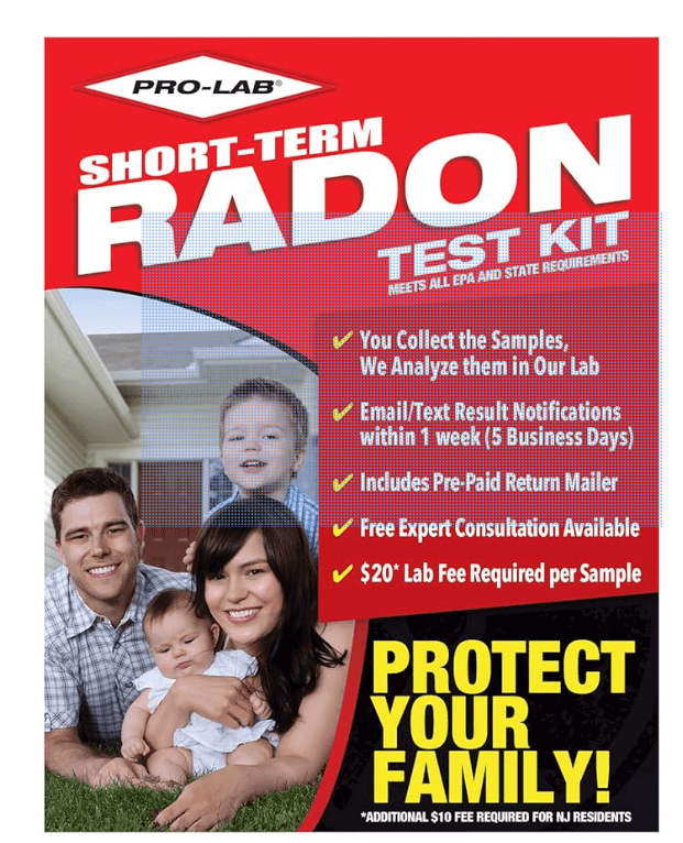 PRO-LAB Radon Gas Test Kit